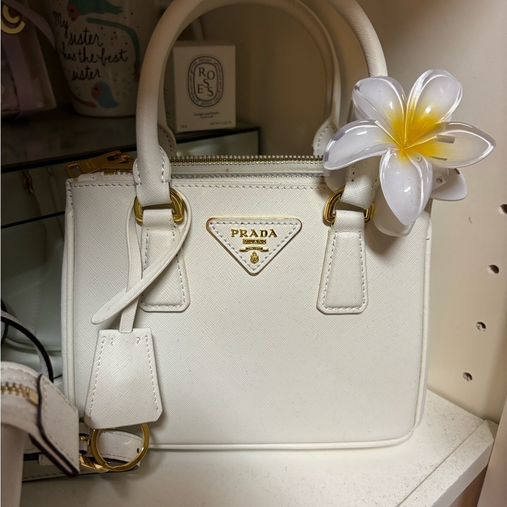 White handbag